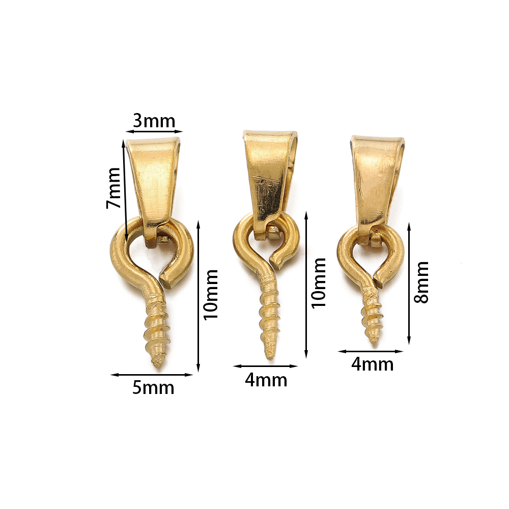 Jewelry Making Drill - 20pcs Stainless Steel Screw Eye Pins