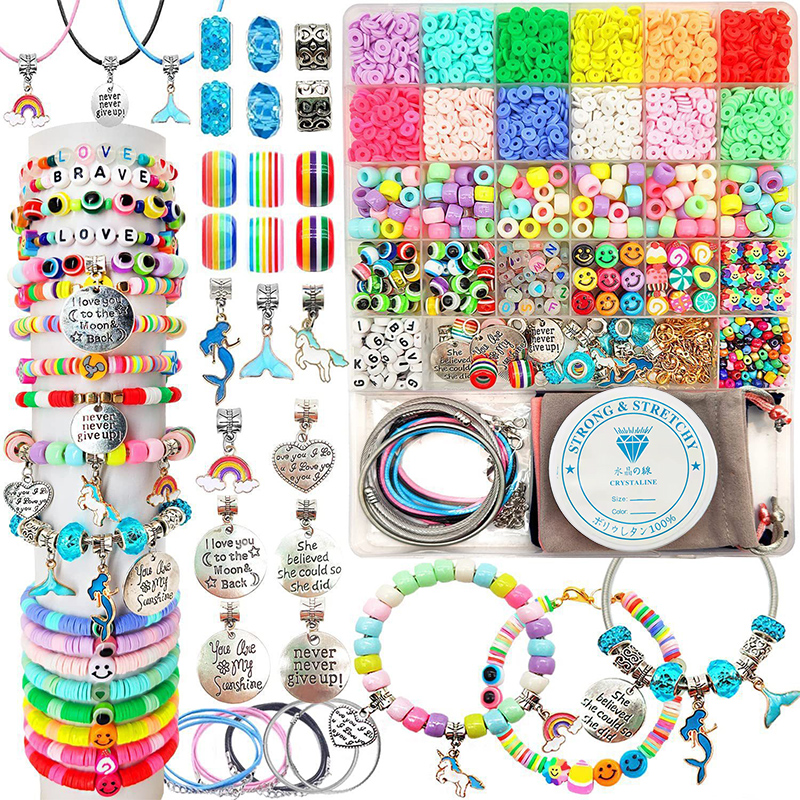 Jewelry Making Kits For Girls - 3400pcs Beads Charms Jewelry Making Kit