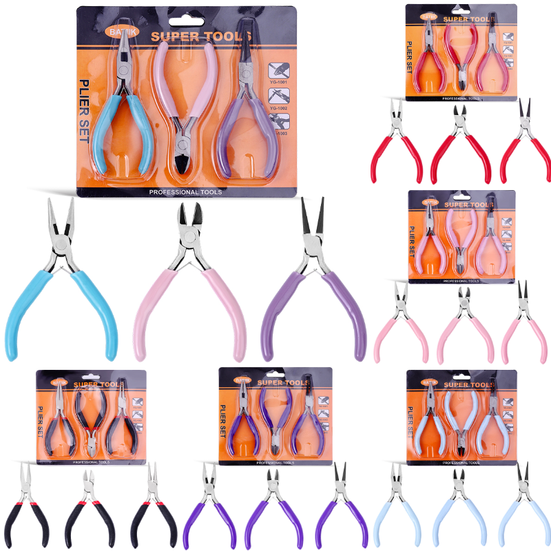 Jewelry Plier Set - 3Pcs Mini Jewelry Pliers Set Includes
