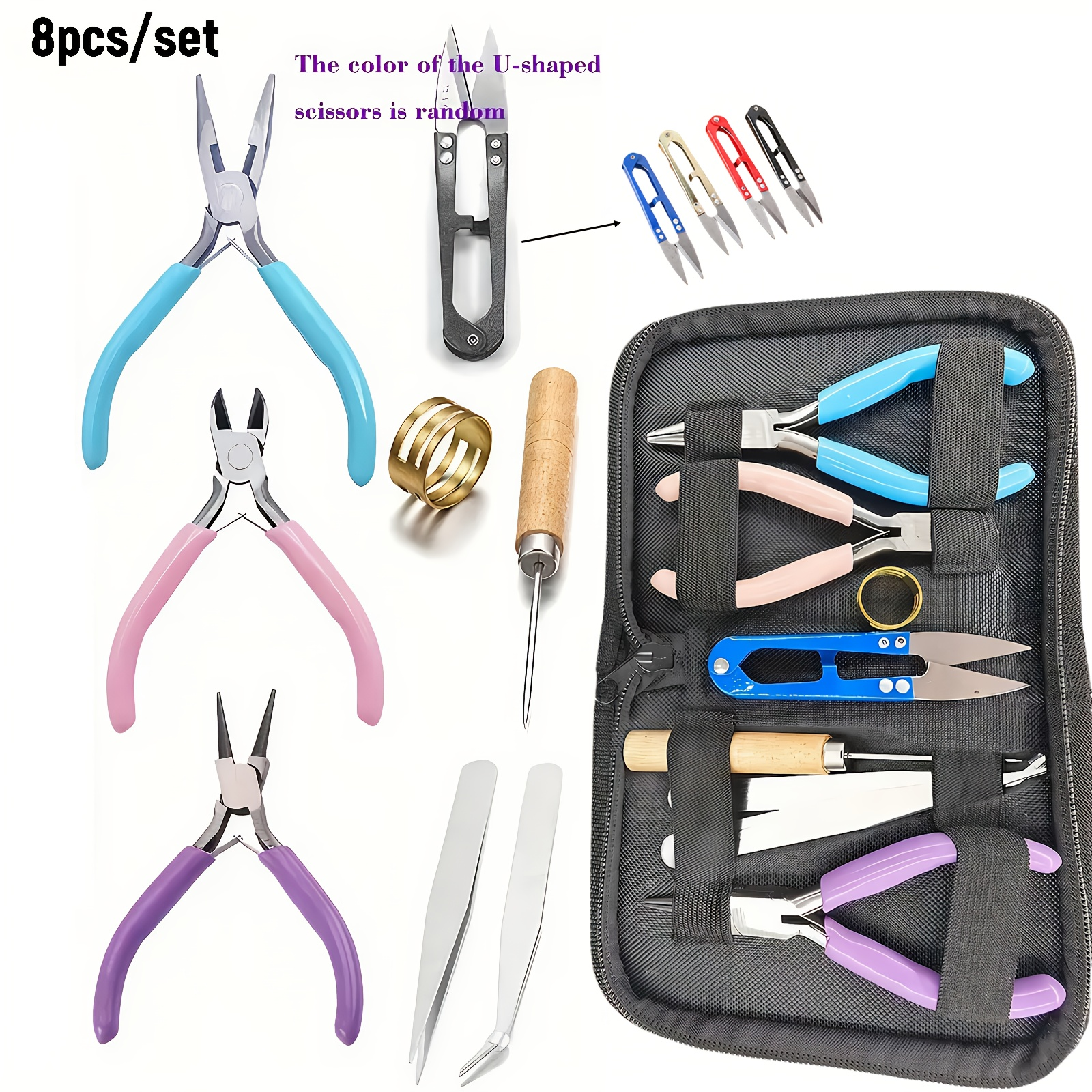 Jewelry Plier Set - 8 pieces/set jewelry making pliers set