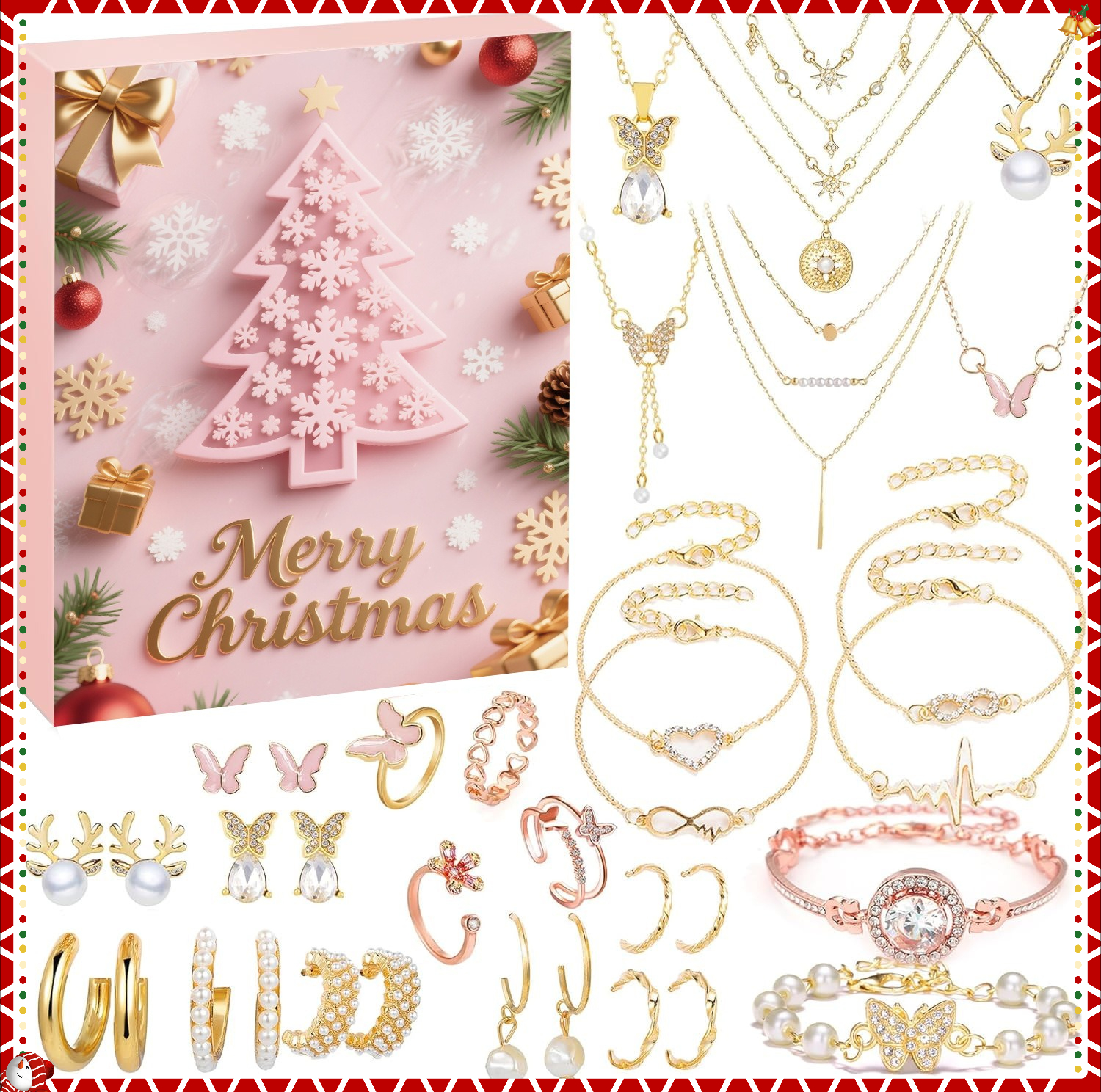 Jewelry Making Advent Calendar - Christmas Advent Calendar 24 Days Countdown