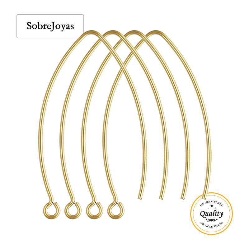 Jewelry Making Wire - 32.0mm V Shape Ear Wire 14K