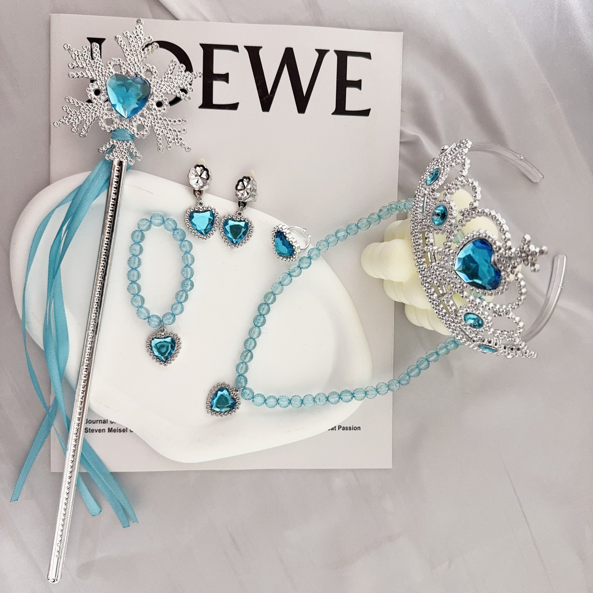Jewelry Making Kits For Girls - Princess Girls Necklace Set Crown Headgear