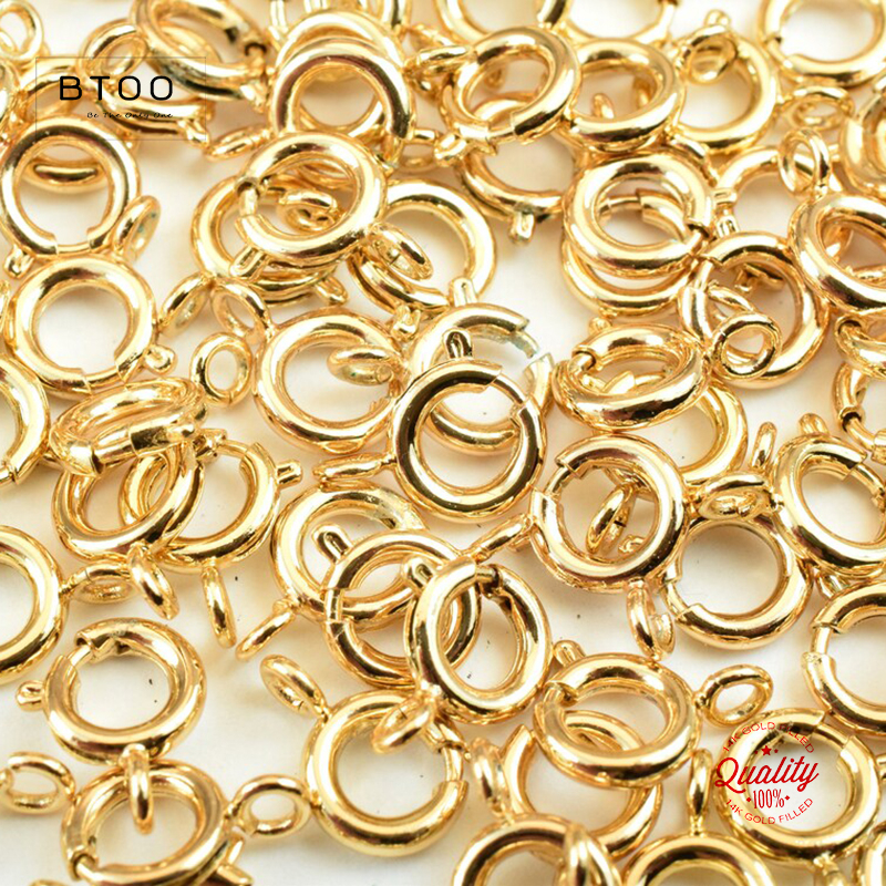 Jewelry Making Accessories - 14K Gold Filled Spring Ring Clasps