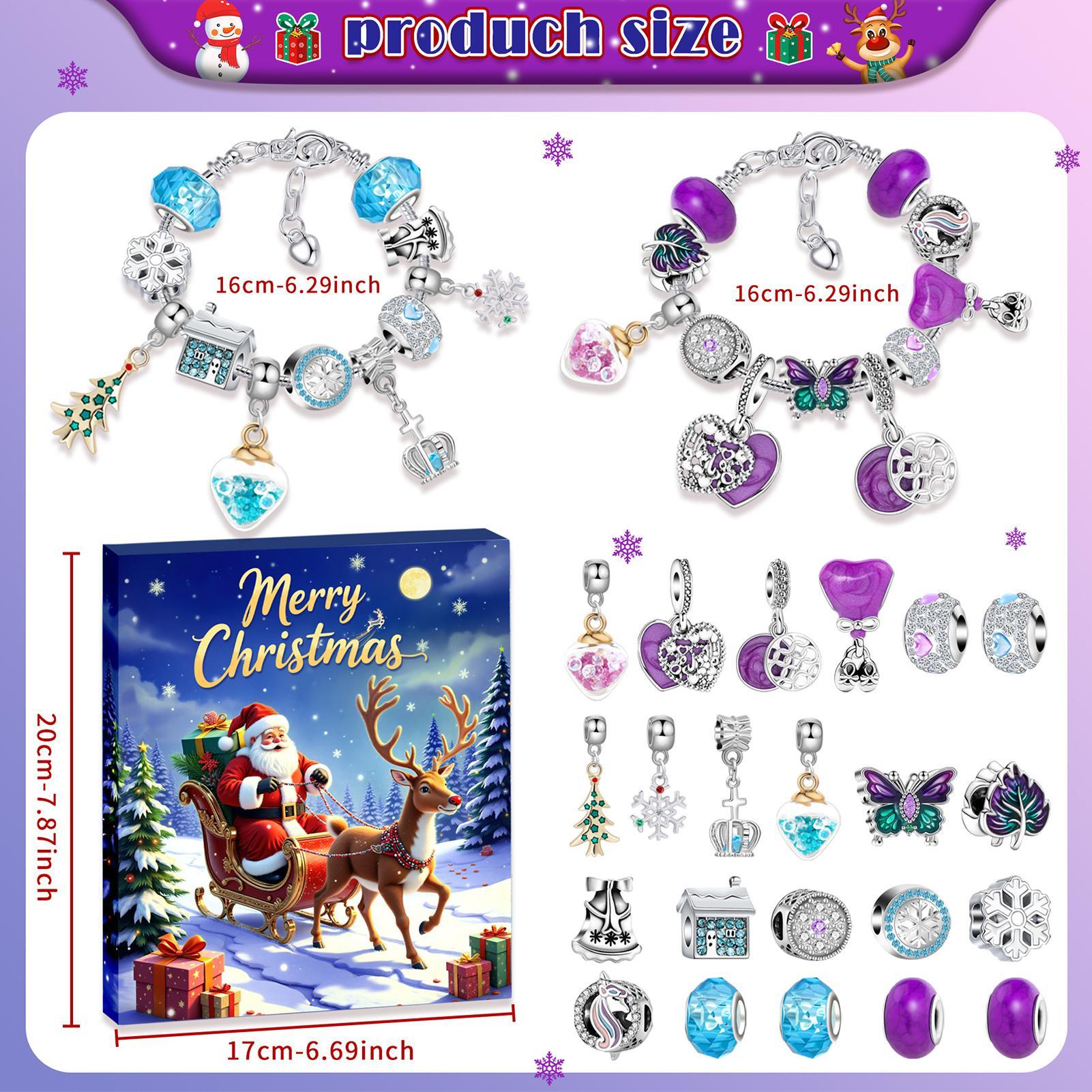 24 Days Christmas Countdown Ad - Jewelry Making Advent Calendar recensione e prezzo