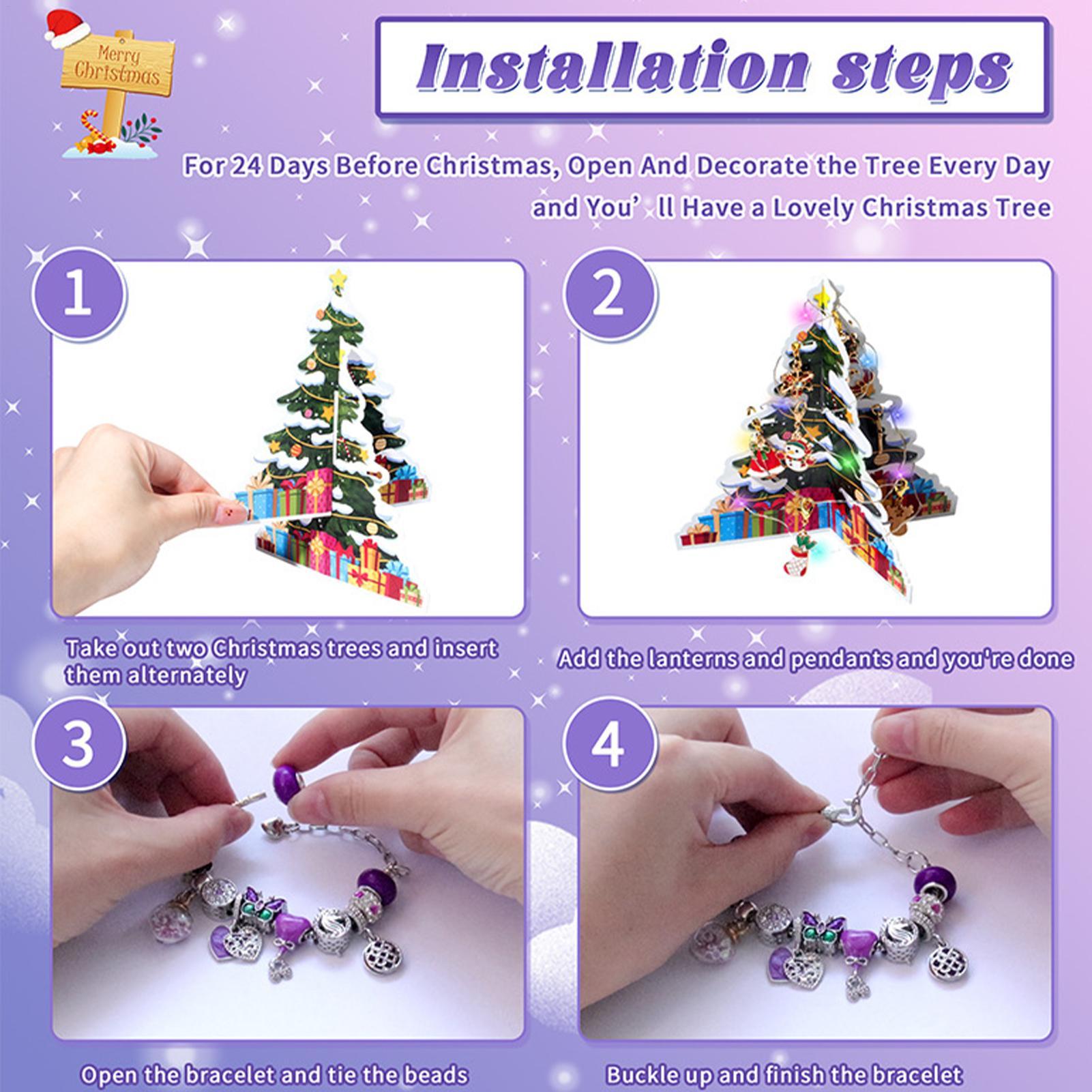 24 Days Christmas Countdown Ad - Jewelry Making Advent Calendar recensione e prezzo