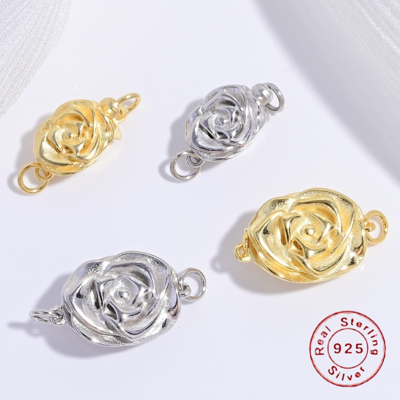 S925 Sterling Silver Rose Peta - Jewelry Making Silver recensione e prezzo