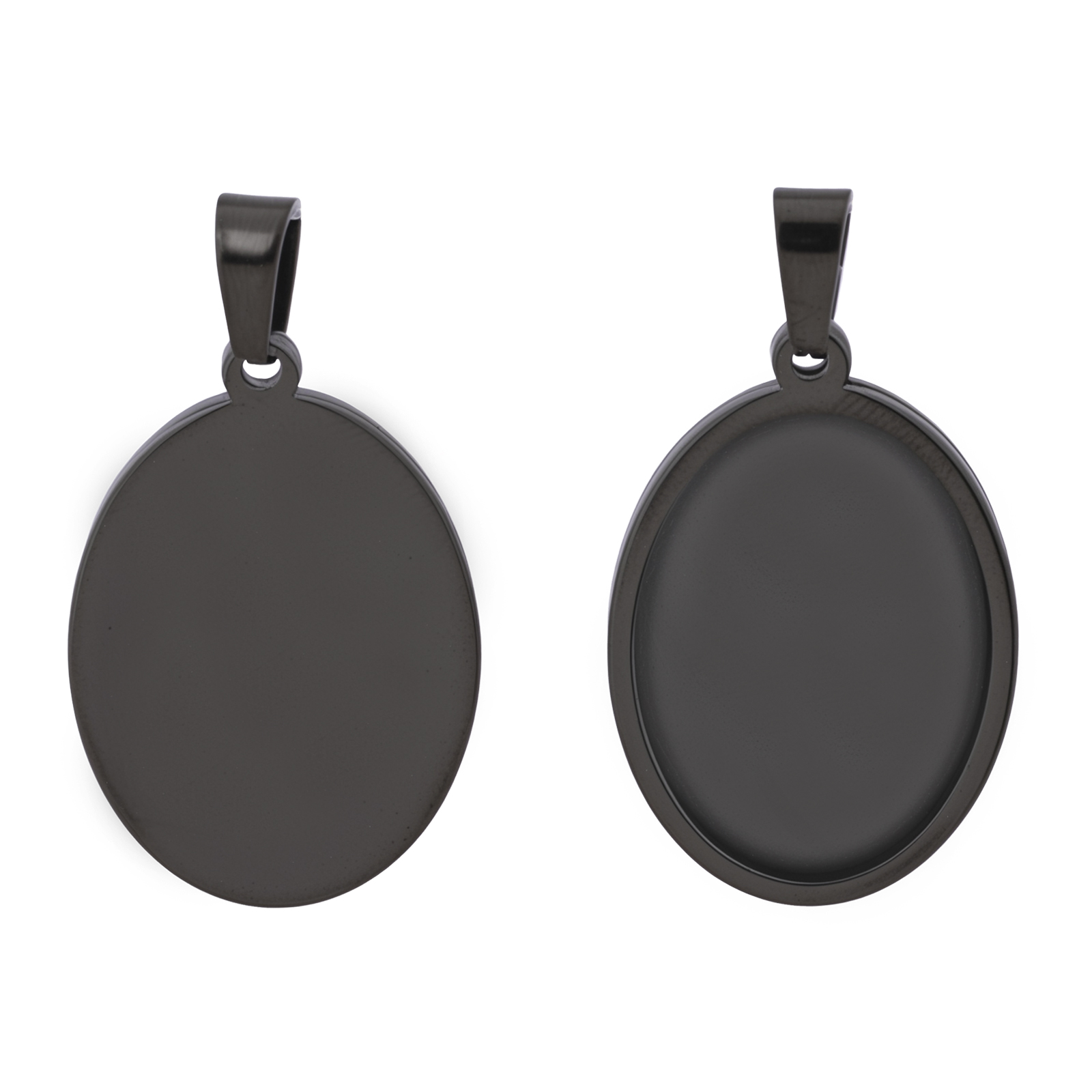 5pcs Stainless Steel Black Ova - Jewelry Making Tray recensione e prezzo
