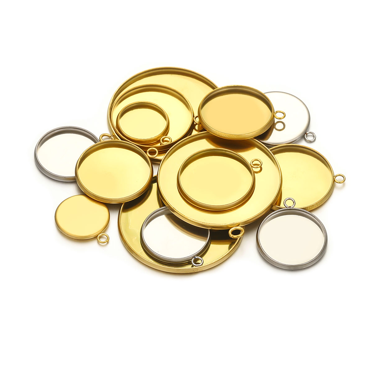 10 Pcs Golden Stainless Steel  - Jewelry Making Tray recensione e prezzo