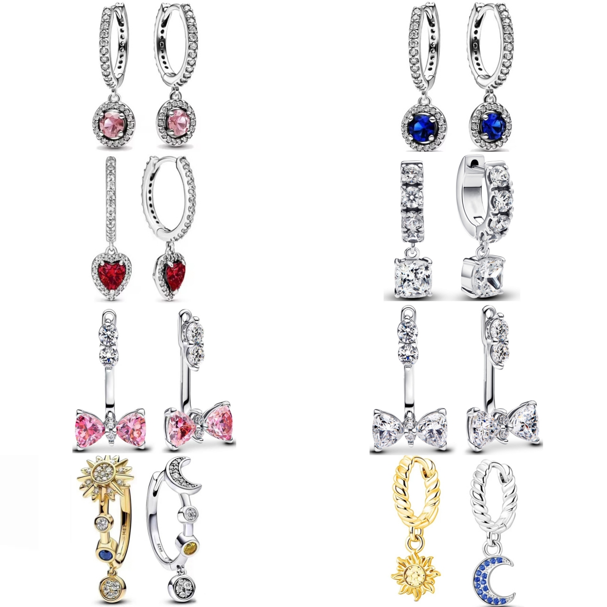 Double Hoop Bow Sun Moon Fit O - Jewelry Making Knots recensione e prezzo