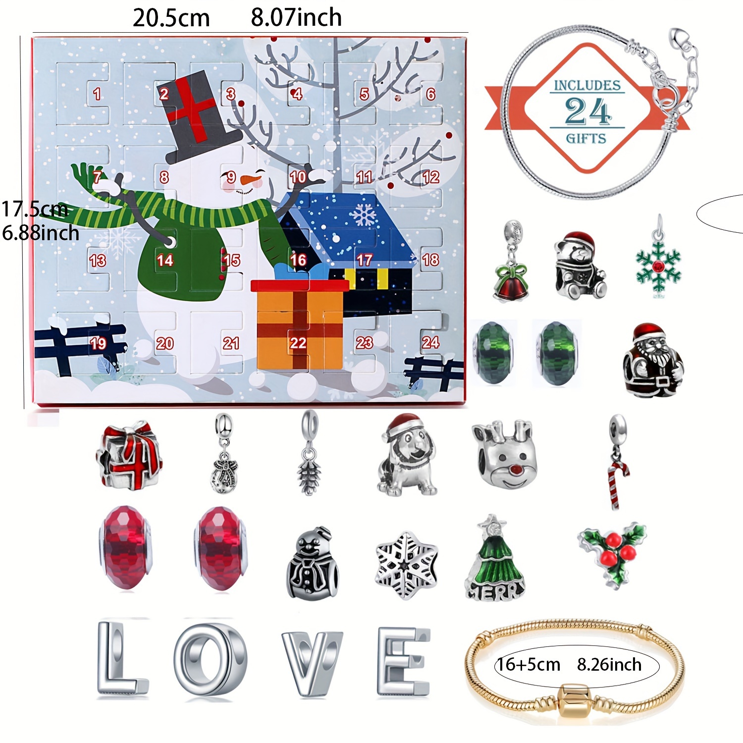 Snowman Christmas Advent Calen - Jewelry Making Kits For Girls recensione e prezzo
