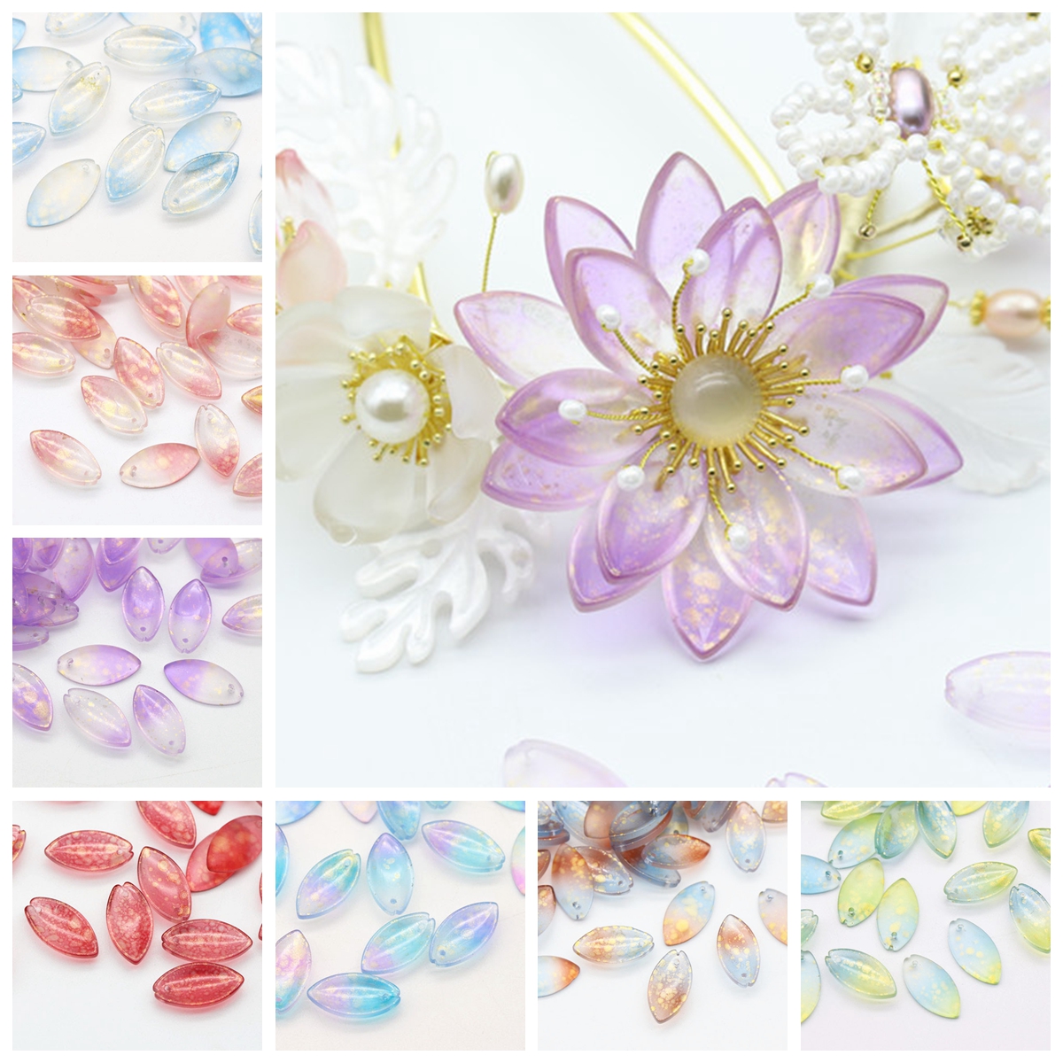 10pcs 20x10mm Petal Lampwork C - Jewelry Making Drill recensione e prezzo