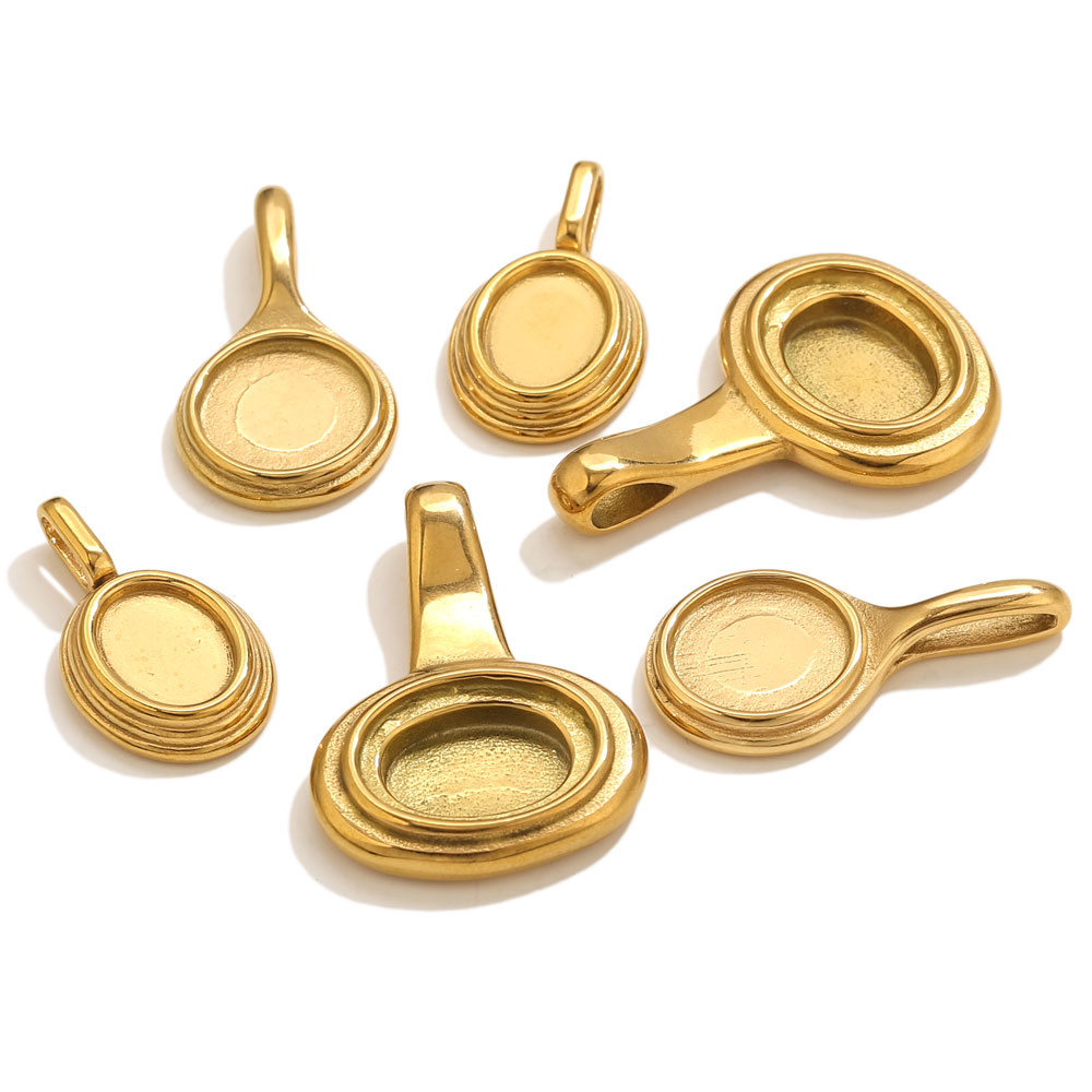 5pcs Stainless Steel Round Ova - Jewelry Making Tray recensione e prezzo