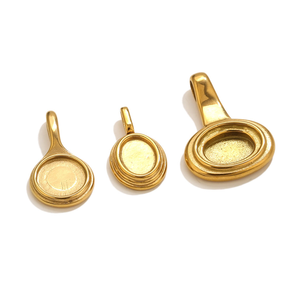 5pcs Stainless Steel Round Ova - Jewelry Making Tray recensione e prezzo