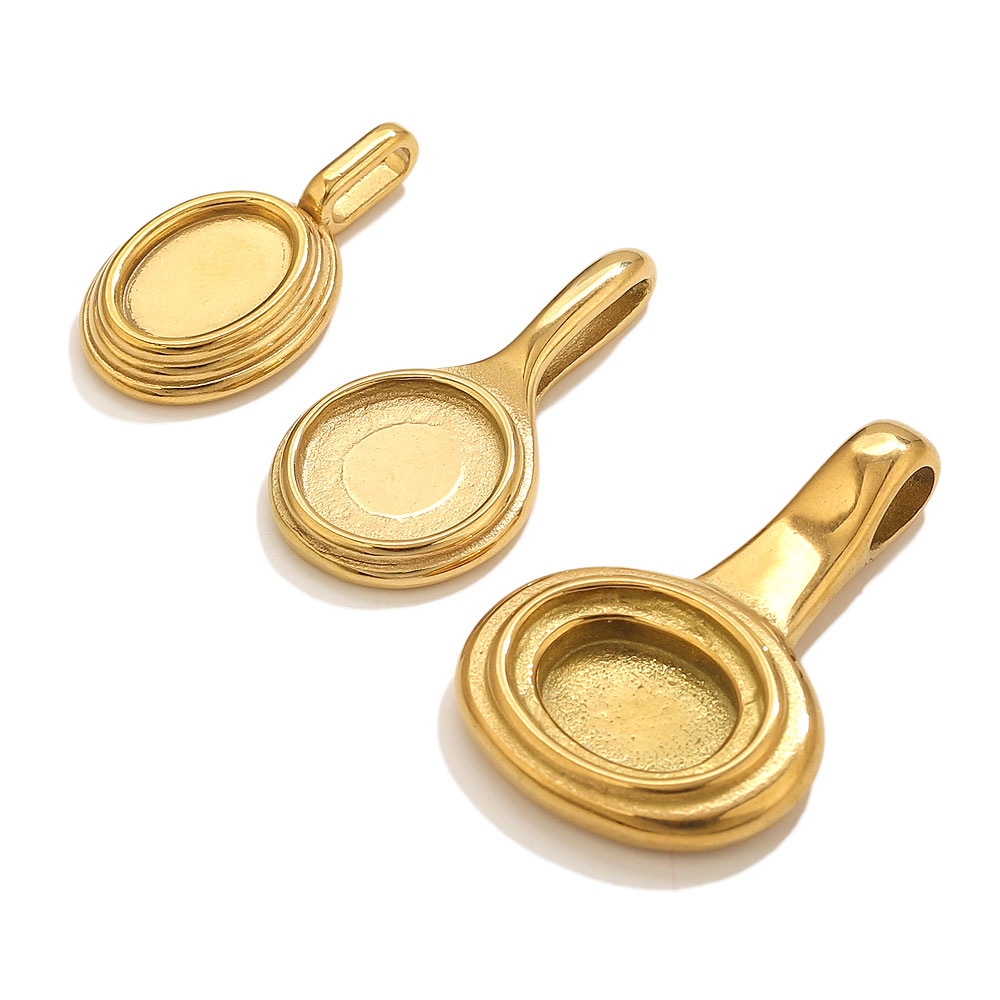 5pcs Stainless Steel Round Ova - Jewelry Making Tray recensione e prezzo