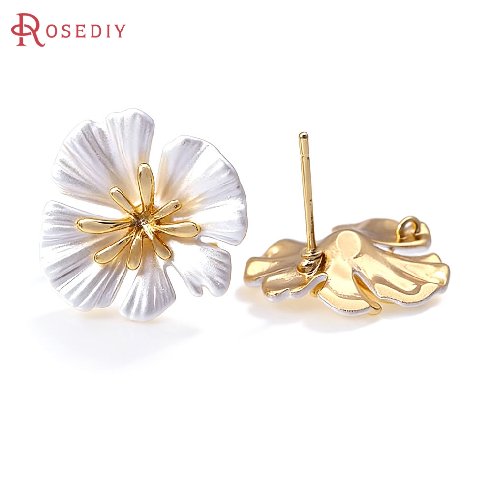18K Gold Color Brass Flower St - Jewelry Making Metal recensione e prezzo
