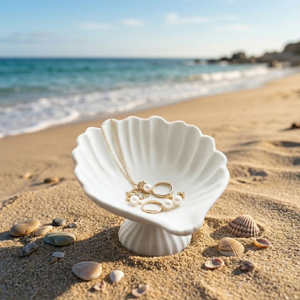 Seashell Jewelry Dish Trinket  - Jewelry Making Tray recensione e prezzo