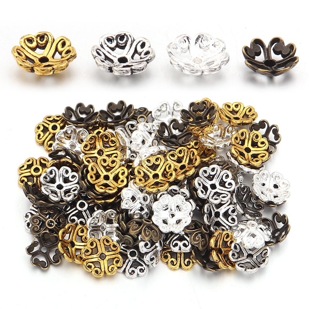 100pcs 8mm Alloy Hollow Out Fl - Jewelry Making Tray recensione e prezzo