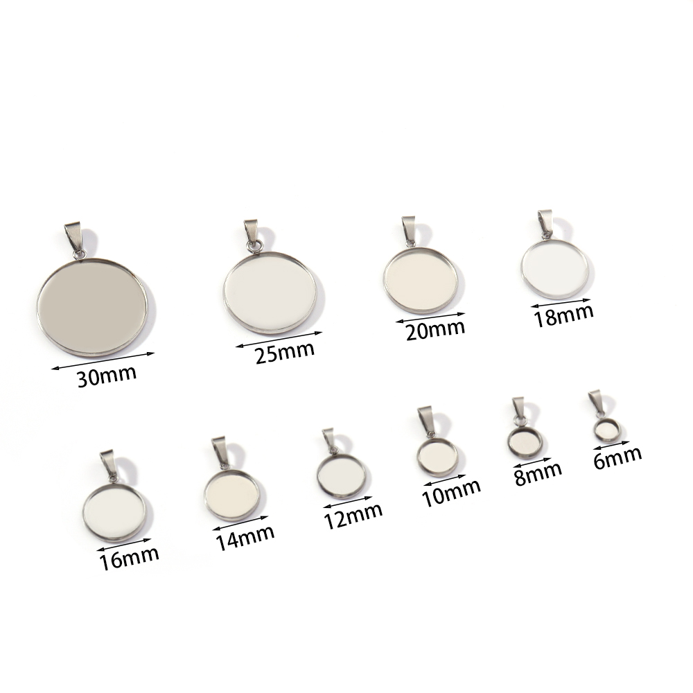 5-10pcs 6-30mm Stainless Steel - Jewelry Making Tray recensione e prezzo