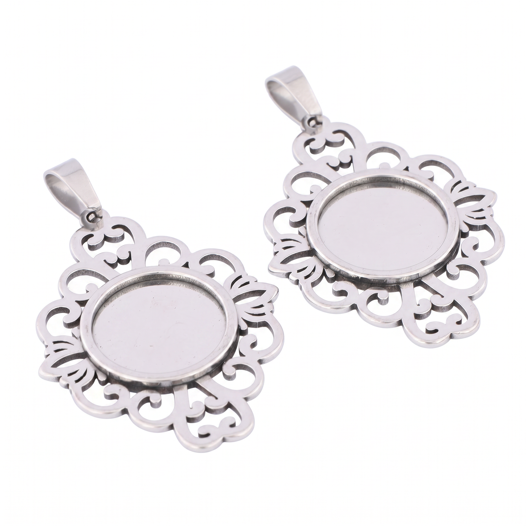 5pcs Stainless Steel Filigree  - Jewelry Making Tray recensione e prezzo