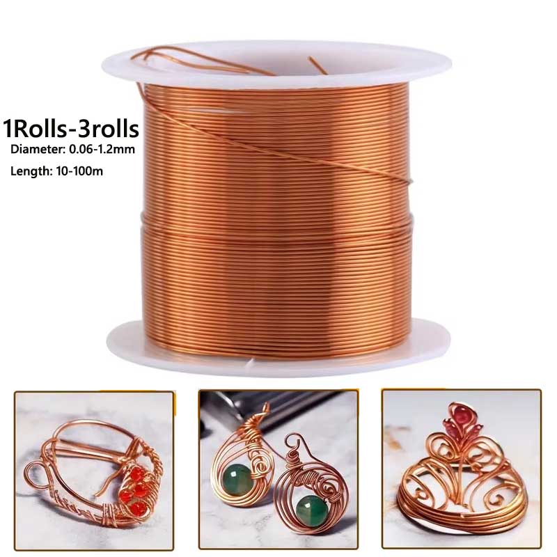 1-3Roll  Soft Copper Wire for  - Jewelry Making Wire recensione e prezzo