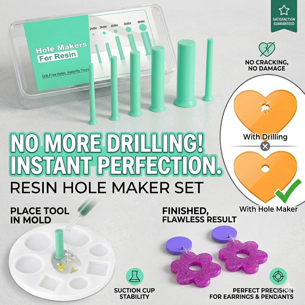 35pcs Resin Hole Maker Set 2-8 - Jewelry Making Drill recensione e prezzo