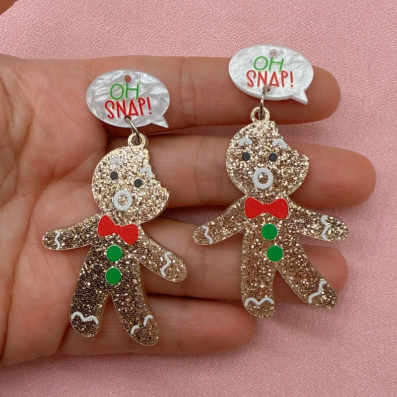 10pcs Cute Christmas Gingerbre - Jewelry Making Accessories recensione e prezzo