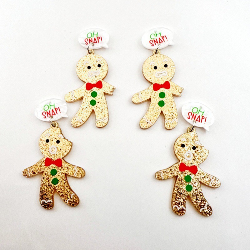 10pcs Cute Christmas Gingerbre - Jewelry Making Accessories recensione e prezzo