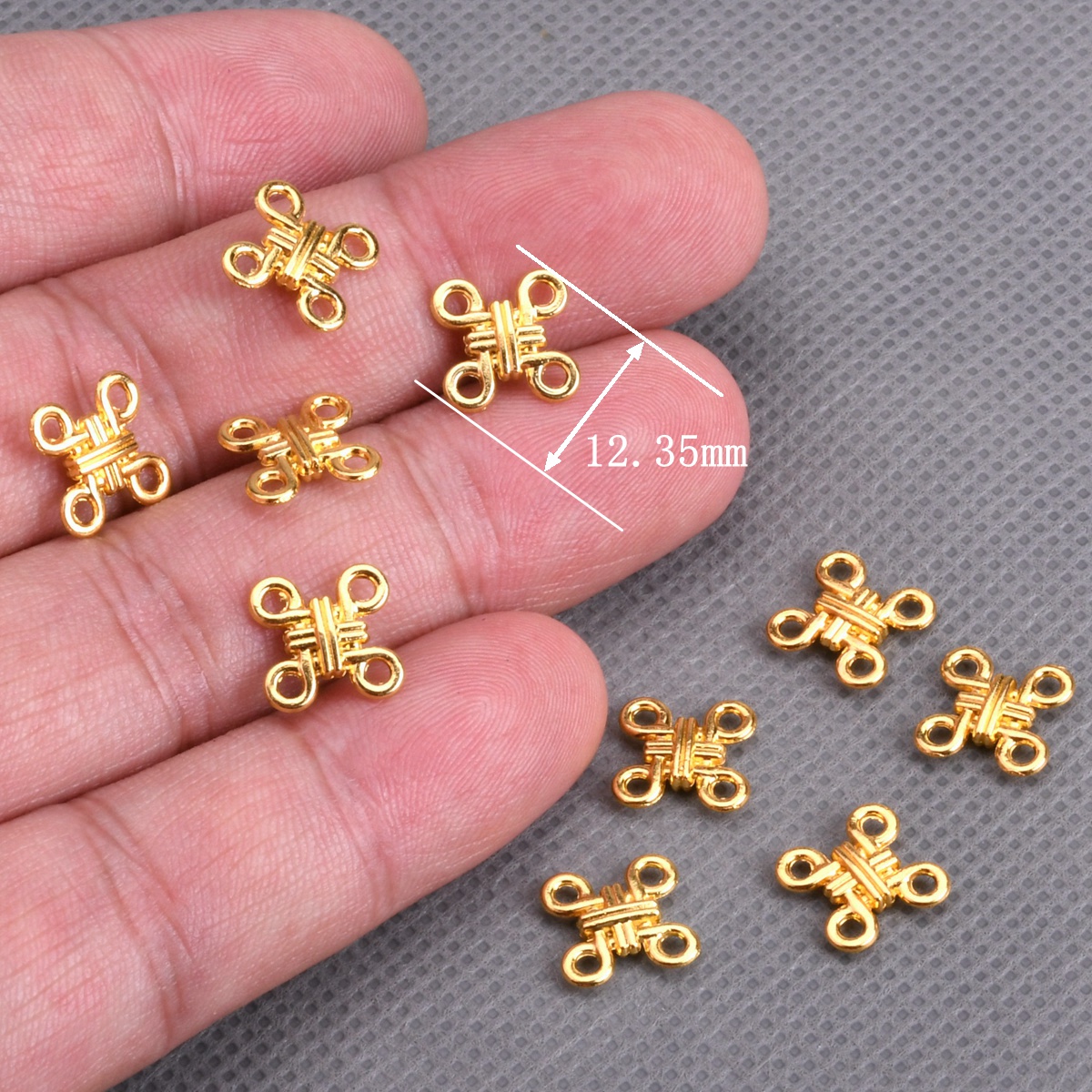 20pcs Cross Knot Shape 12mm Pl - Jewelry Making Knots recensione e prezzo