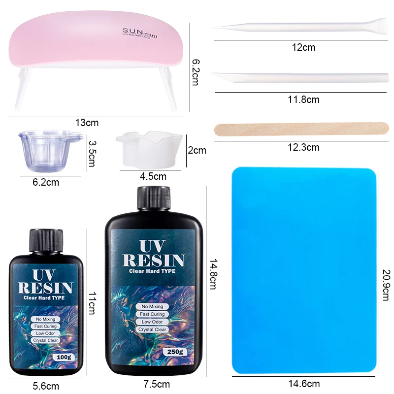 Hard UV Resin Glue Kit Fast Cu - Jewelry Making Tool Kit recensione e prezzo