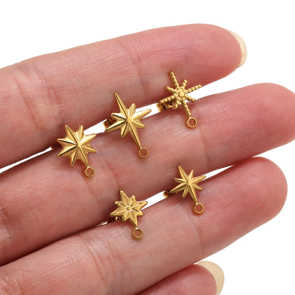 6pcs Stainless Steel Star Earr - Jewelry Making Tool Kit recensione e prezzo