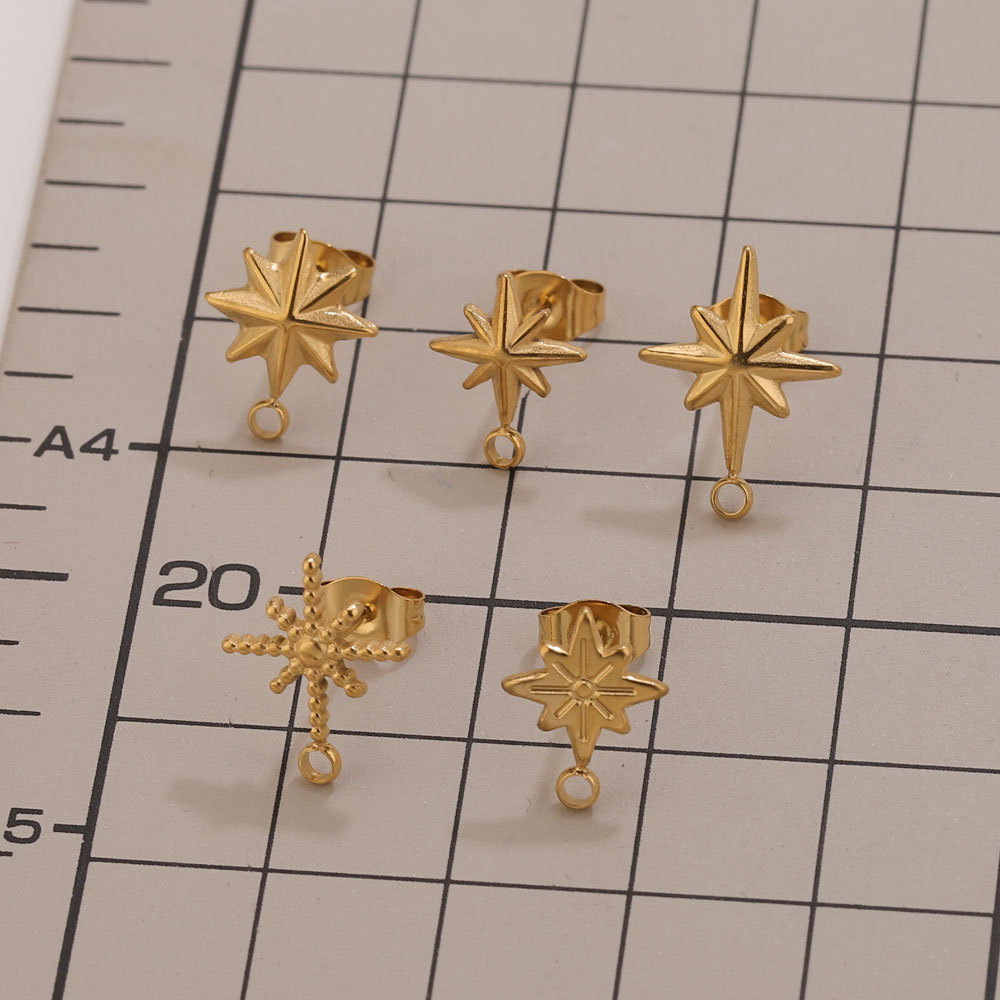 6pcs Stainless Steel Star Earr - Jewelry Making Tool Kit recensione e prezzo