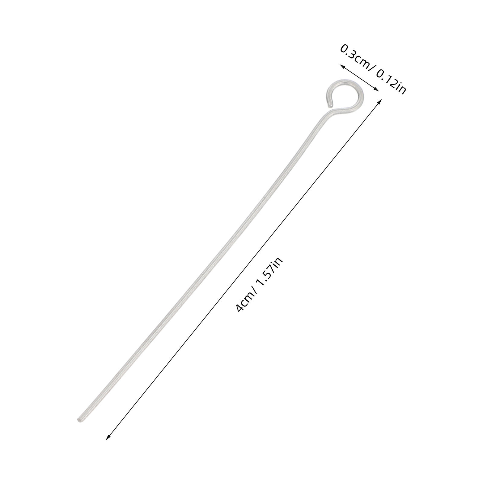 300Pcs Stainless Steel Open Ey - Jewelry Making Silver recensione e prezzo