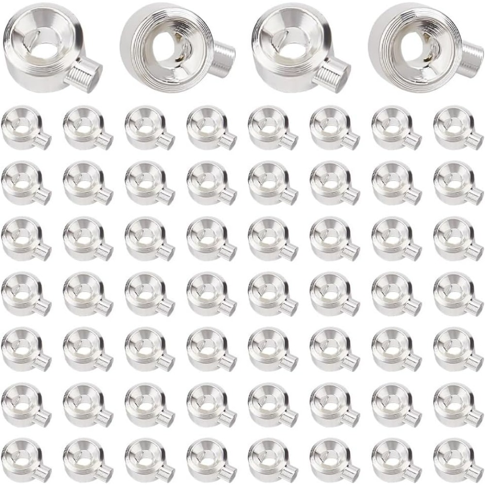 60PCS Brass Crimp Beads 925 St - Jewelry Making Silver recensione e prezzo
