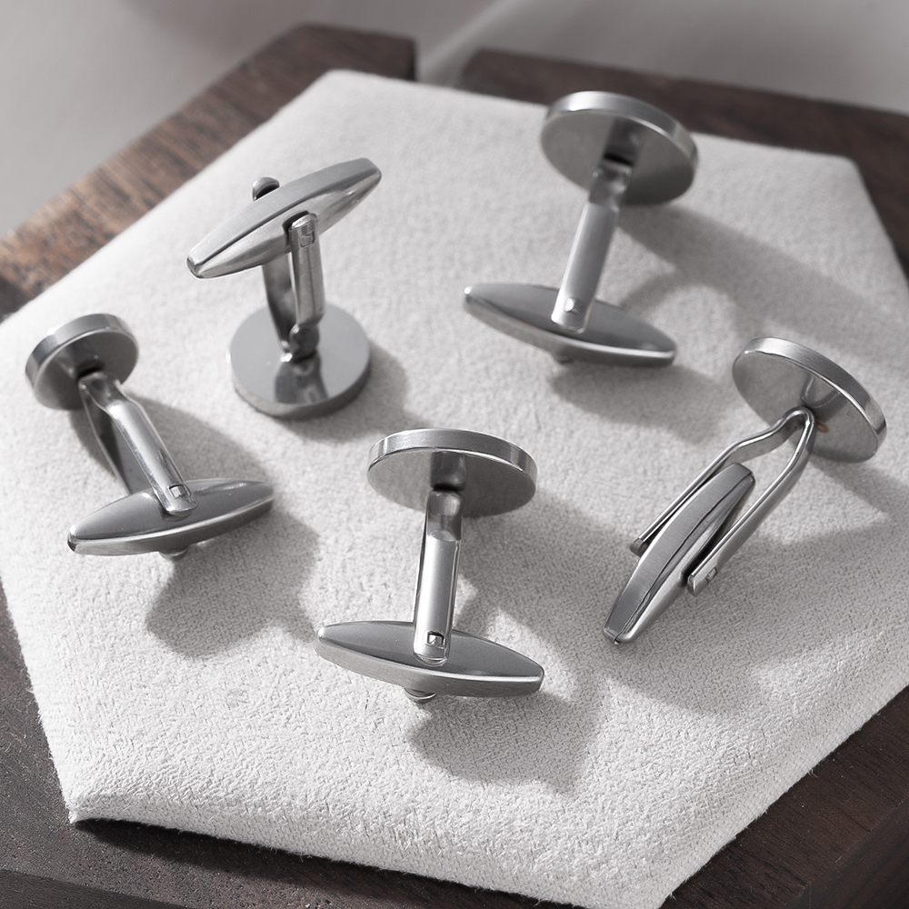 5Pcs Stainless Steel Cufflinks - Jewelry Making Tray recensione e prezzo