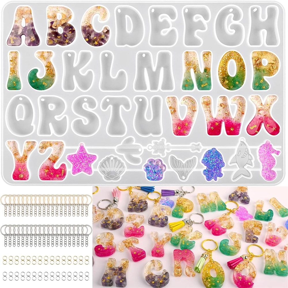 Alphabet Silicone Mold for Epo - Jewelry Making Tool Kit recensione e prezzo