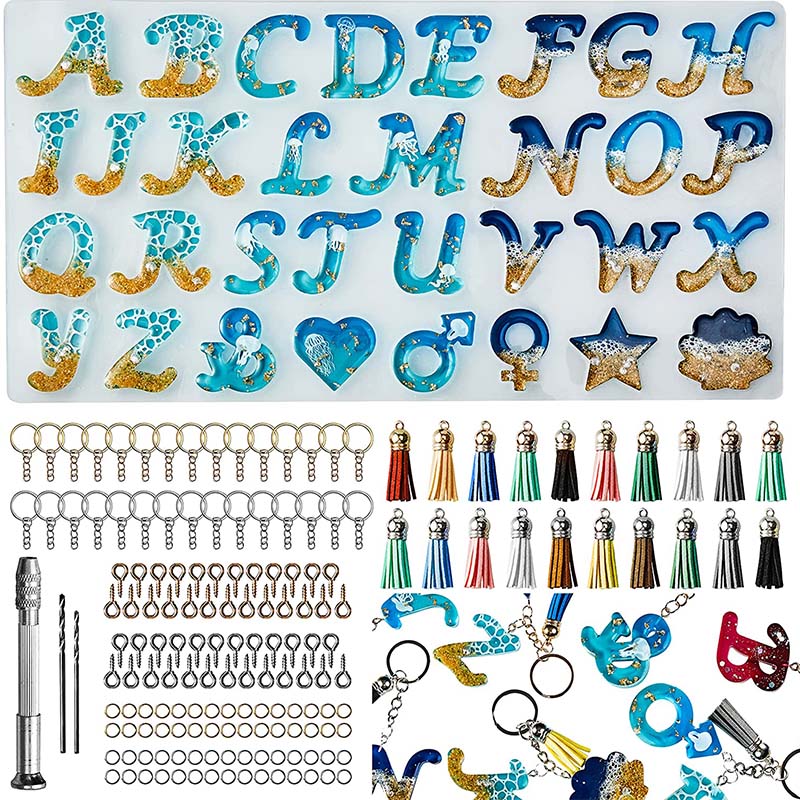 Alphabet Silicone Mold for Epo - Jewelry Making Tool Kit recensione e prezzo