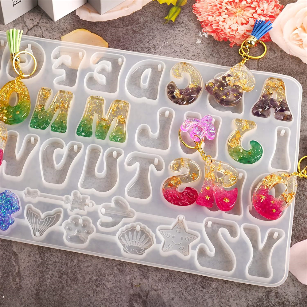 Alphabet Silicone Mold for Epo - Jewelry Making Tool Kit recensione e prezzo