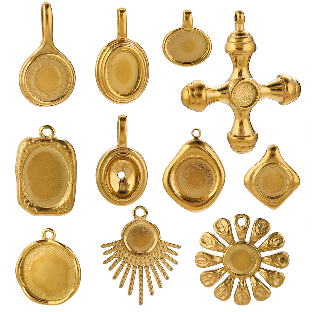 4-5PCS Stainless Steel Gold Ch - Jewelry Making Tray recensione e prezzo