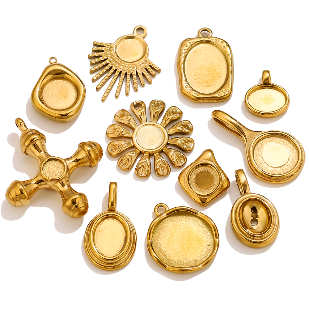 4-5PCS Stainless Steel Gold Ch - Jewelry Making Tray recensione e prezzo