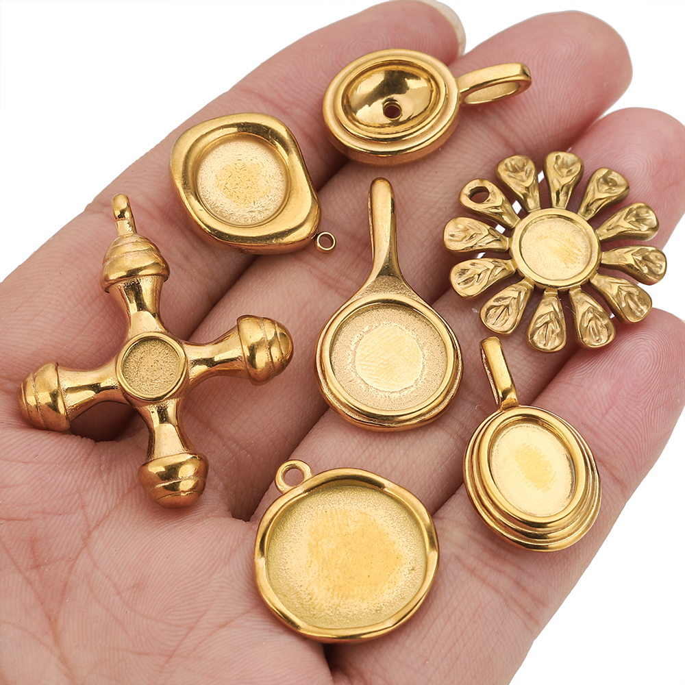 4-5PCS Stainless Steel Gold Ch - Jewelry Making Tray recensione e prezzo