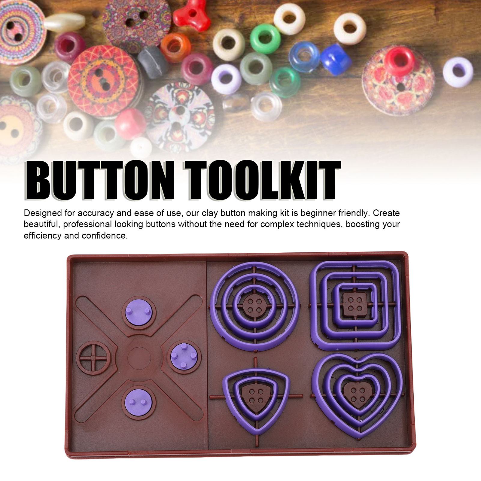 2Pcs Button Toolkit 4 Shapes 3 - Jewelry Making Tool Kit recensione e prezzo