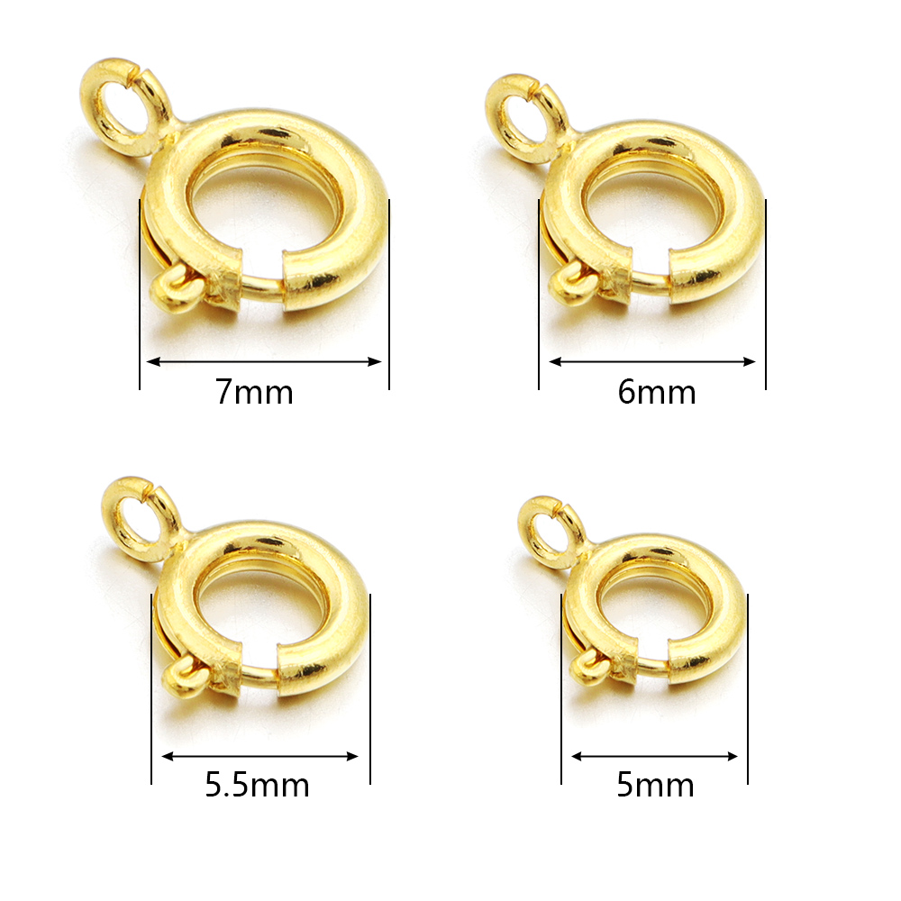 10Pcs Circle Spring Buttonr Co - Jewelry Making Metal recensione e prezzo