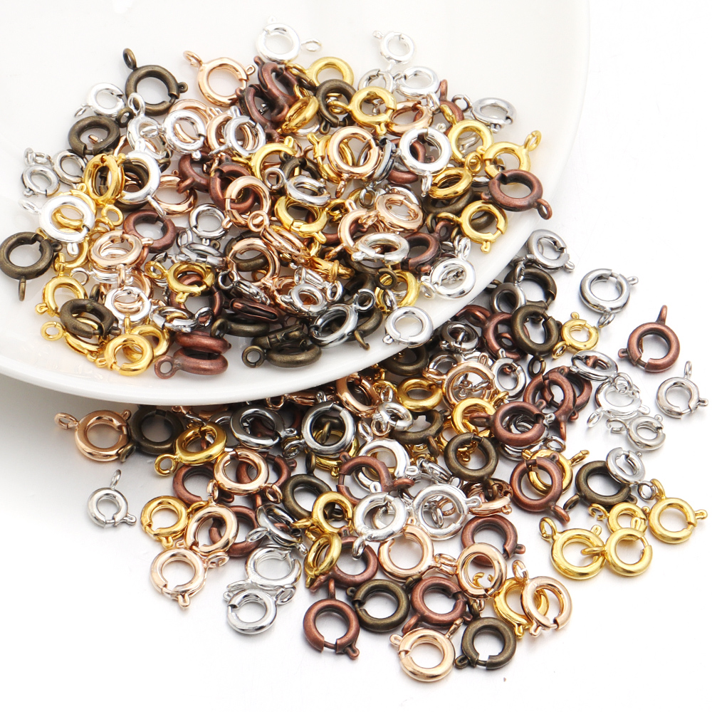 10Pcs Circle Spring Buttonr Co - Jewelry Making Metal recensione e prezzo