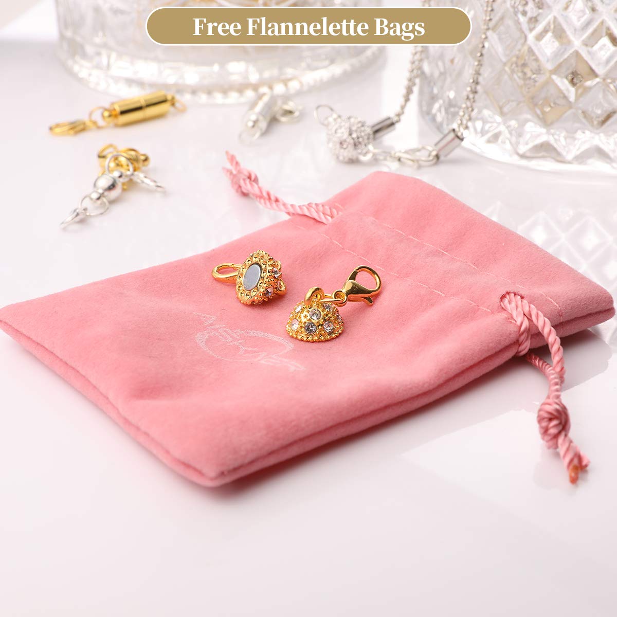12 Pieces Magnetic Necklace Cl - Jewelry Making Silver recensione e prezzo