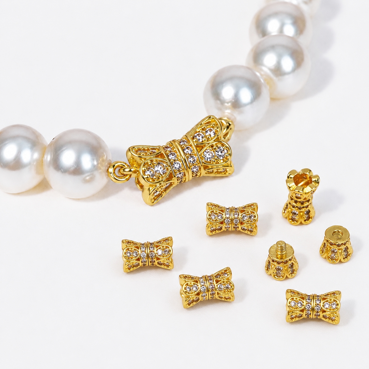 2pcs 18K Gold Plated Cubic Zir - Jewelry Making Metal recensione e prezzo