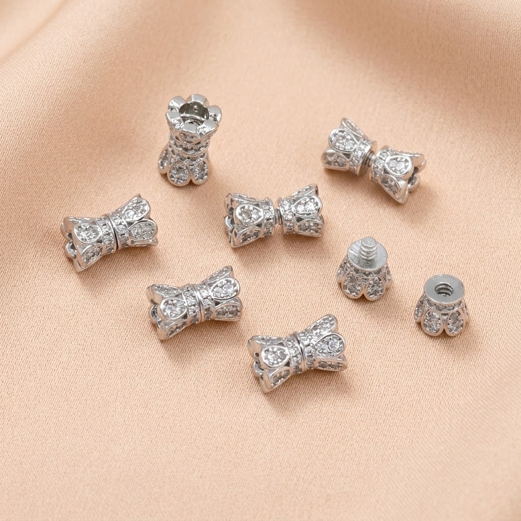 2pcs 18K Gold Plated Cubic Zir - Jewelry Making Metal recensione e prezzo