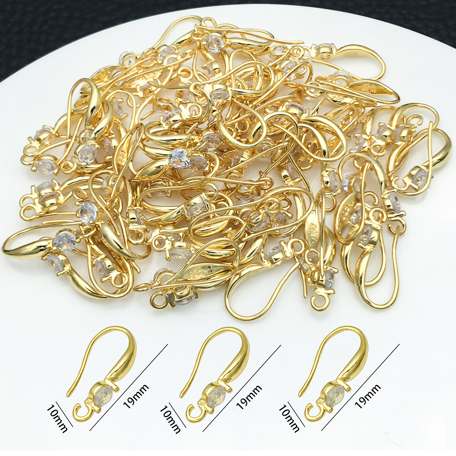 3pcs 10x19mm with Zircon Earri - Jewelry Making Wire recensione e prezzo