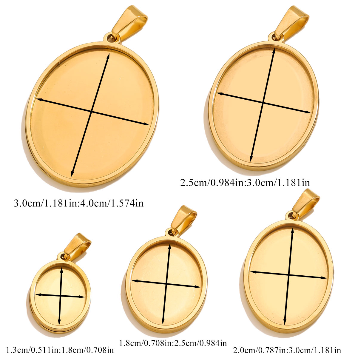 5PCS Stainless Steel Charms Go - Jewelry Making Tray recensione e prezzo