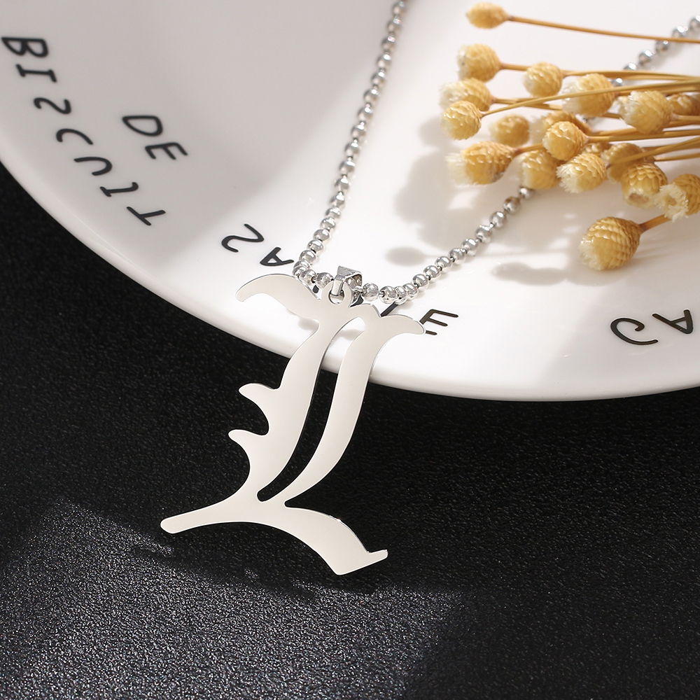 Death Note L Letter Necklace C - Jewelry Making Accessories recensione e prezzo
